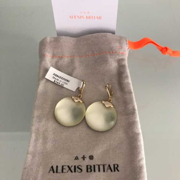 ALEXIS BITTAR Circle Drop Leverback Earrings - Picture 5 of 6